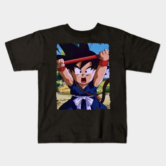 SON GOTEN MERCH VTG Kids T-Shirt by Melesz.Ink Tattoo